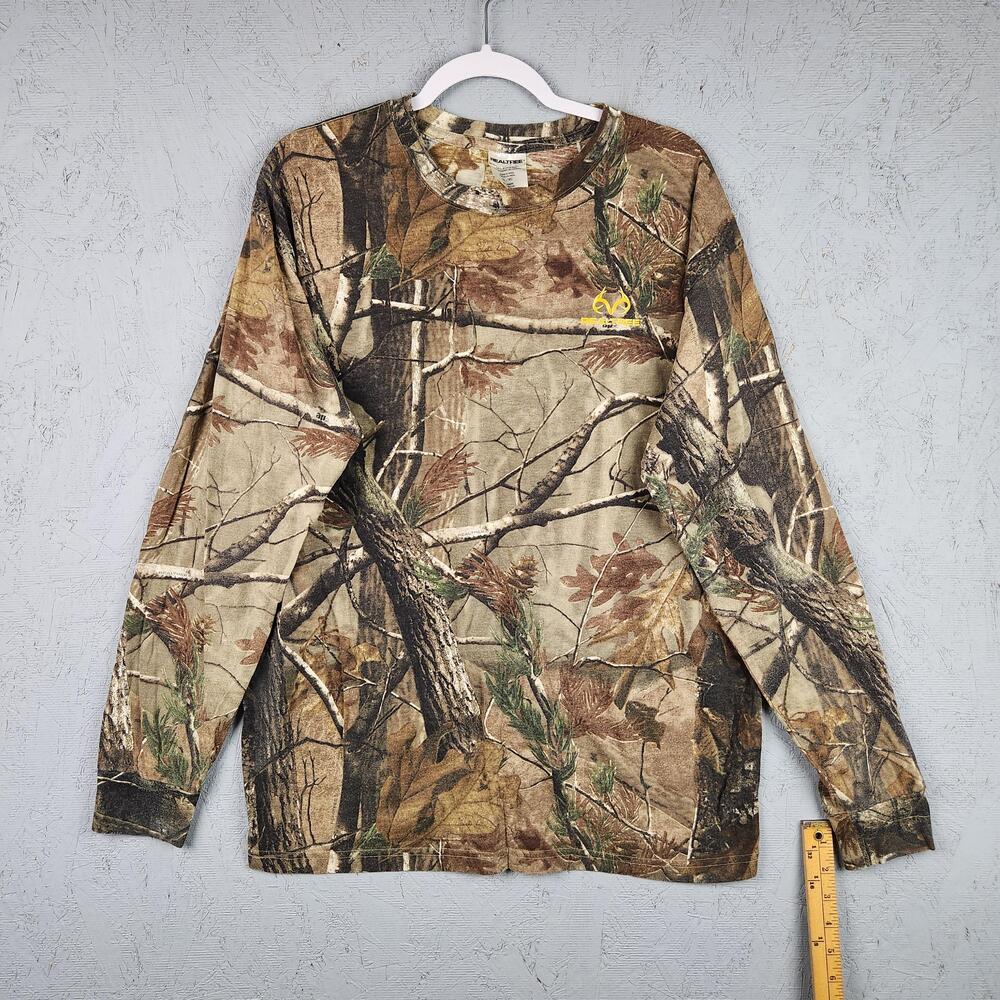 Vintage Realtree Shirt Mens XL Tree Camouflage Long Sleeve Hunting Base Layer